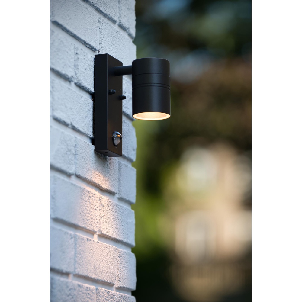 Lucide WandspotArne-Led Ir down zwart met sensor - 14866/05/30